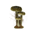 ***MUSHROOM POLYESTER VELVET ASSORTED L14.00-W18.00-H26.00cm