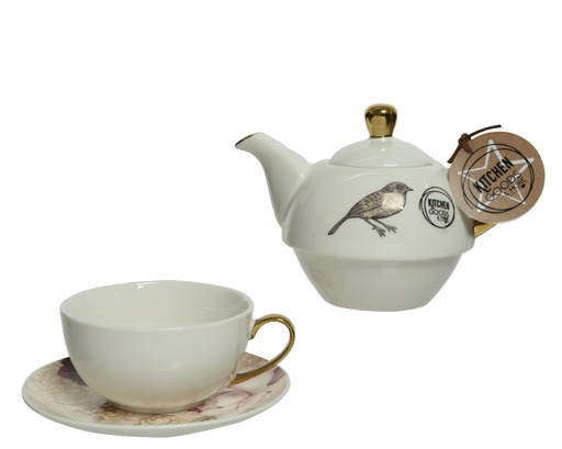 *** TEA SET PORCELAIN 608177