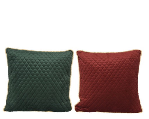 COUSSIN EN VELOURS AVEC BORDURE DORÉE 613220