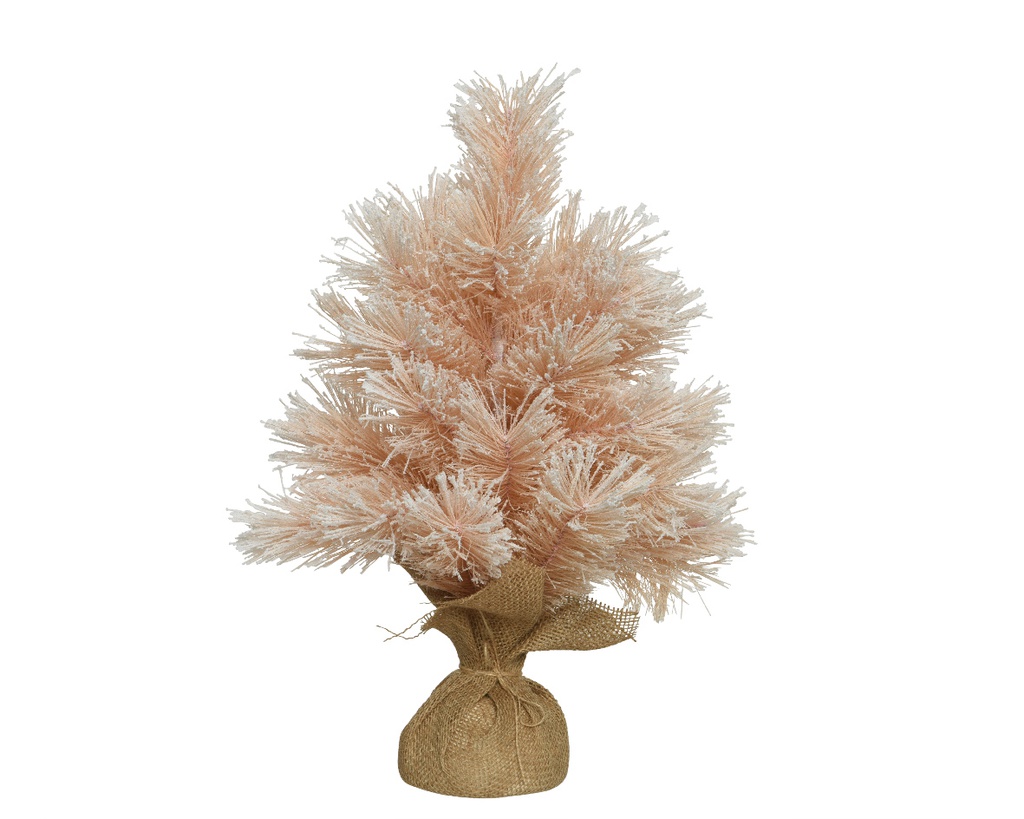 MINI ARBOL PARIS NEVADO C/MACETA ROSA dia33-H45cm