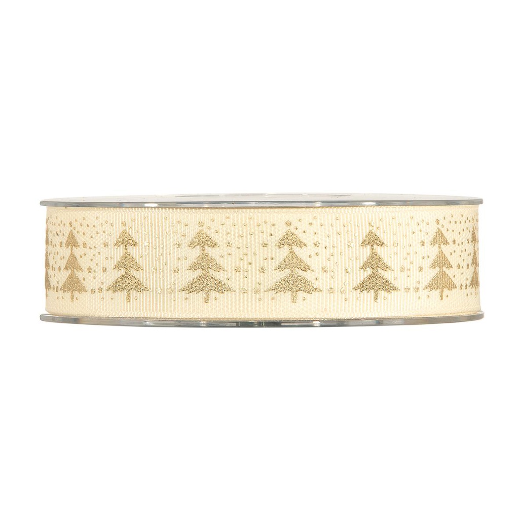 ***NASTRO XMAS TREES IN GOLD MM25X10MT