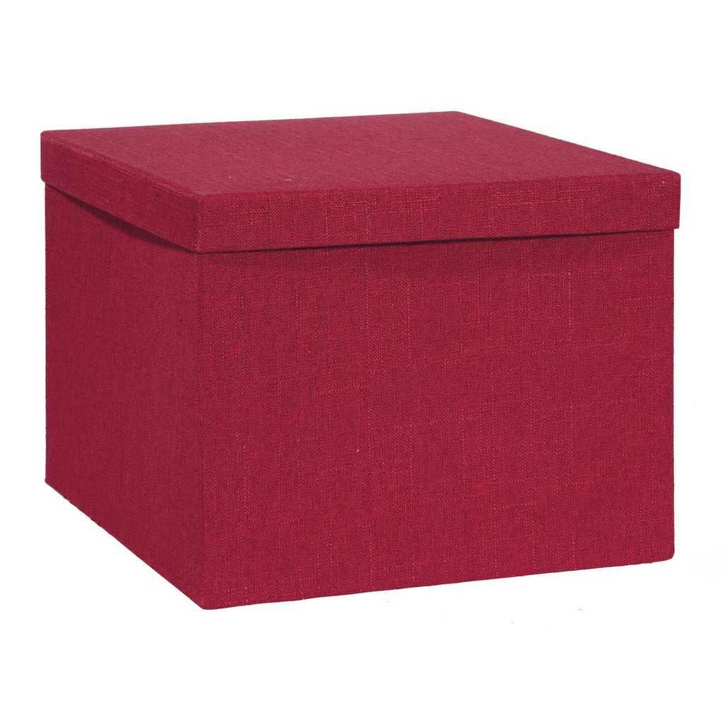 BOÎTE CARREE PLIANTES CM31X31XH24 RED