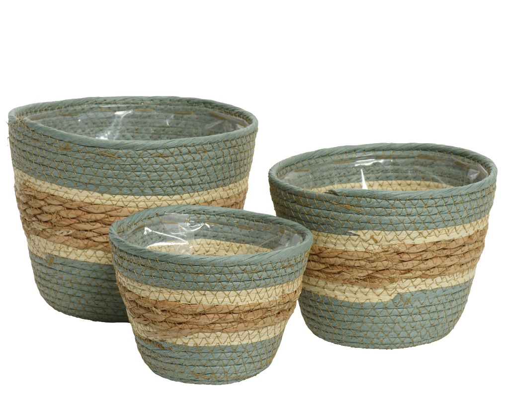 ***PLANTER PAPERROPE dia20-H17cm