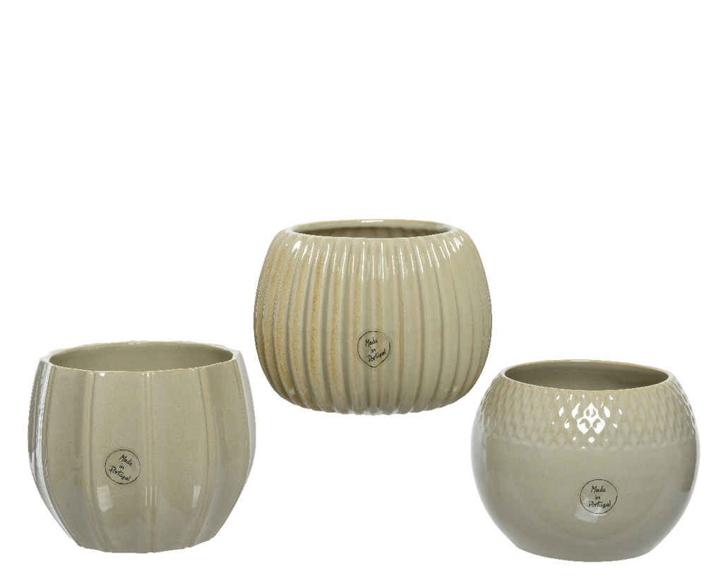 ***PLANTER STONEWARE dia19-H13cm