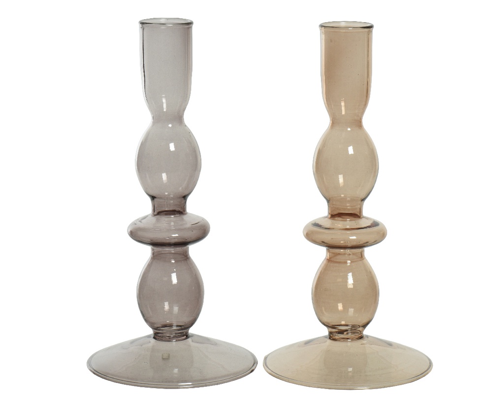 ***CANDLEHOLDER GLASS dia9-H18cm