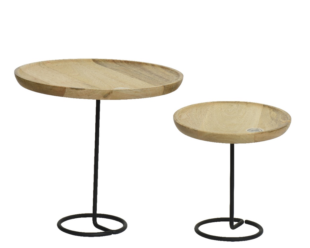 ***CAKE STAND MANGOWOOD dia25-H26cm