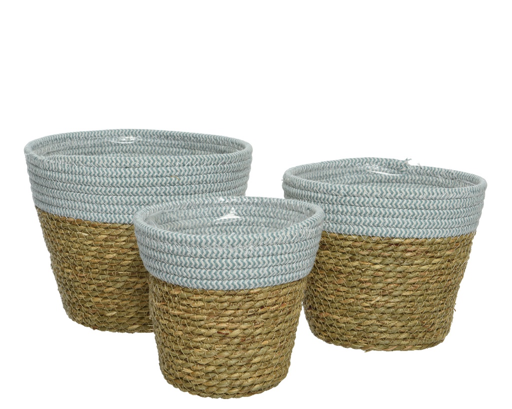 ***PLANTER SEA GRASS dia20-H17cm