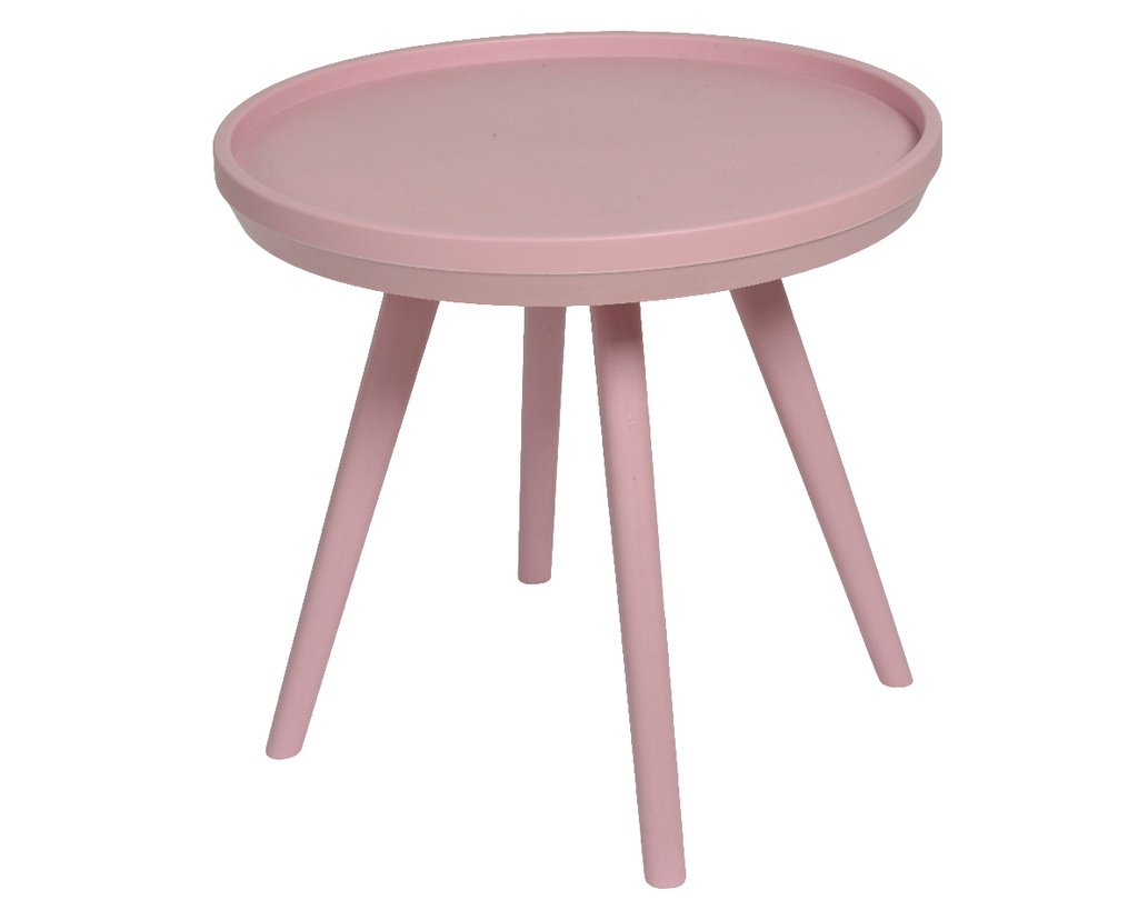 MESA MIAMI EXTERIOR ROSA dia50.50-H46.50cm