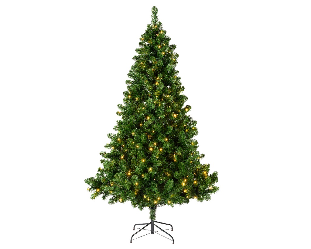 ARBRE IMPERIAL AVEC LUMIERE CHAUDE - VERT - QUALITE - dia157-H270cm-500L