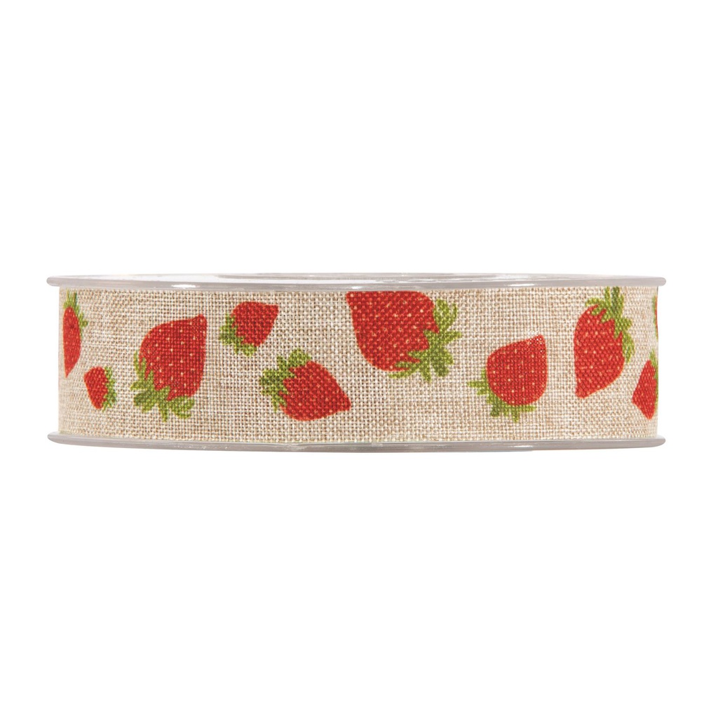 ***NASTRO STRAWBERRIES MM25X20MT DOVE-GREY