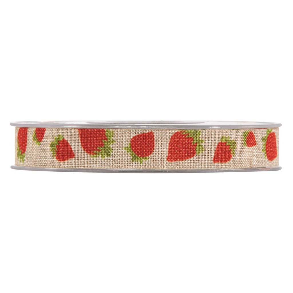 ***NASTRO STRAWBERRIES MM15X20MT DOVE-GREY