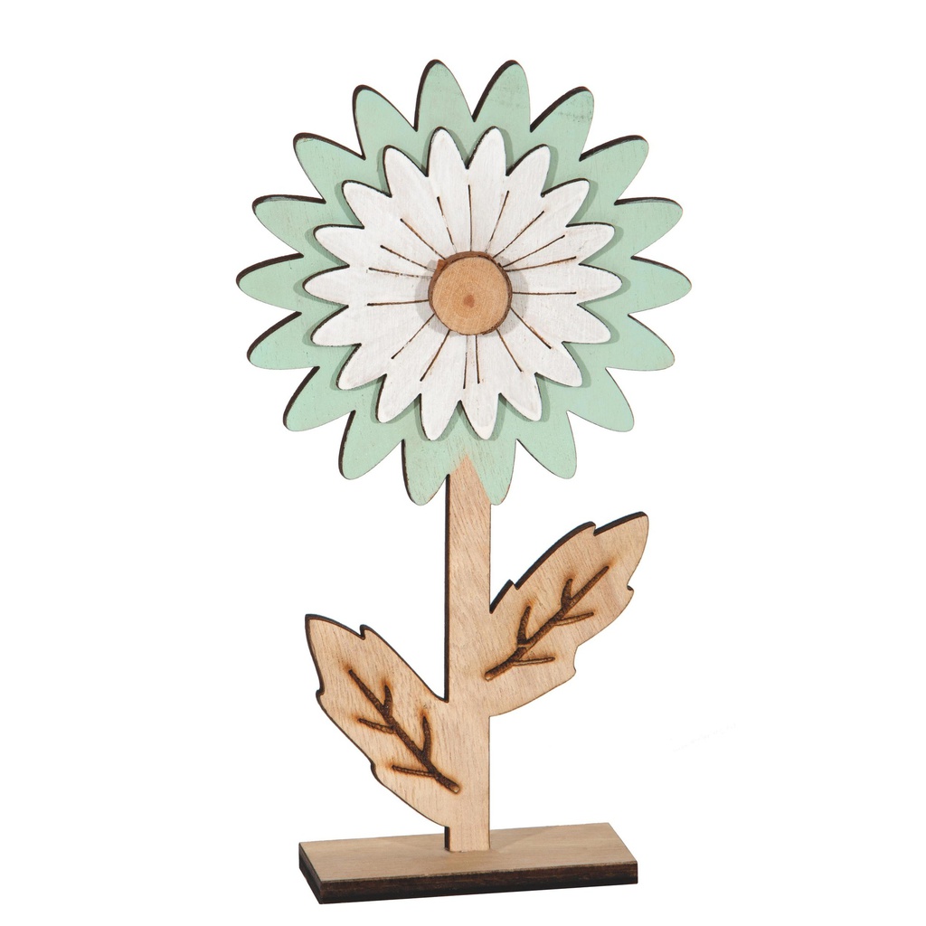 ***WOOD FLOWER CM12,3X4,5XH22,5 SEA WATER