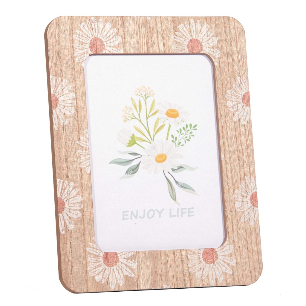 ***PHOTOFRAME W/FLOWERS CM18,3XH23,7