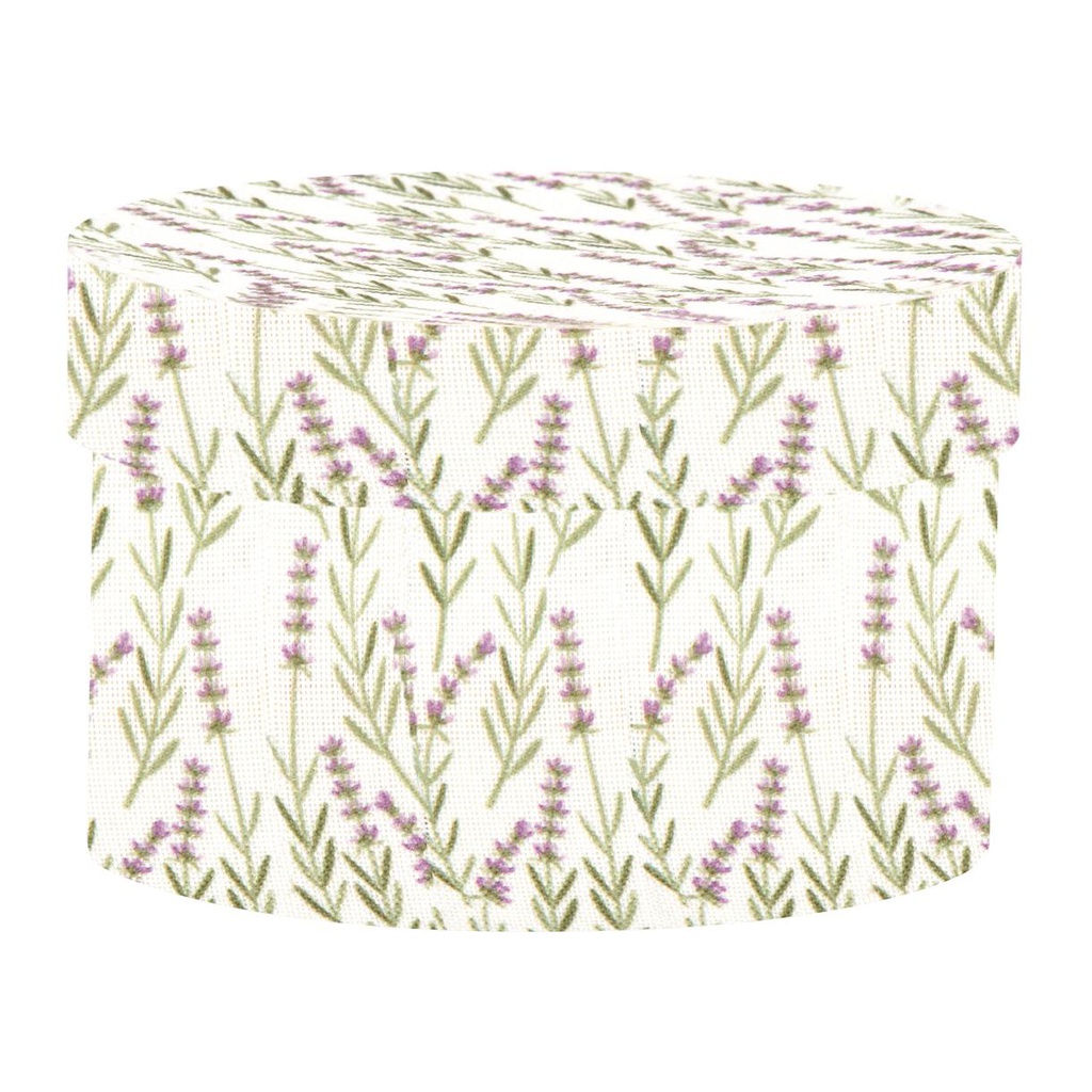 CAJITA CARTON CON DIBUJO LAVANDA -  CMØ9XH6,5 LAVENDER