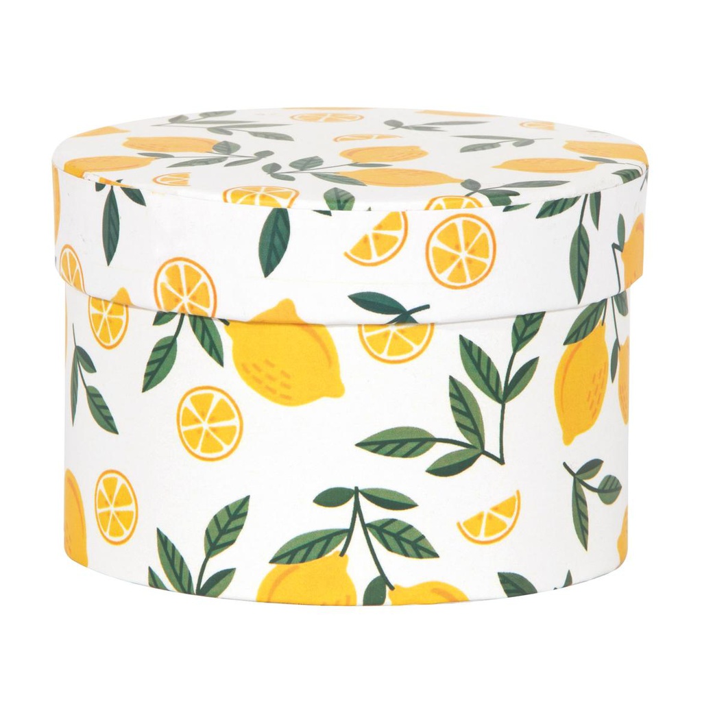 ***ROUND LITTLE BOX CMØ9XH6,5 LEMONS