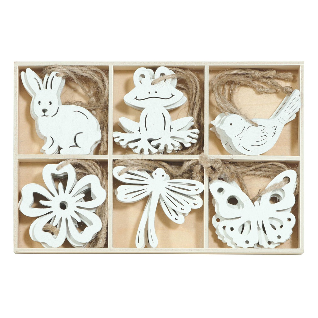 ***WOOD MIX DEC. BOX CM5,5 (24PCS) WHITE