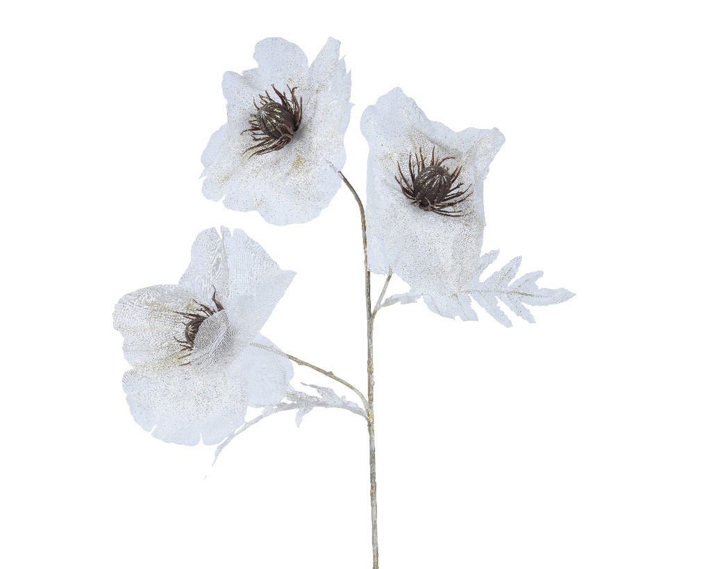 ***POPPY POLYESTER WHITE L13.00-W19.00-H76.00cm