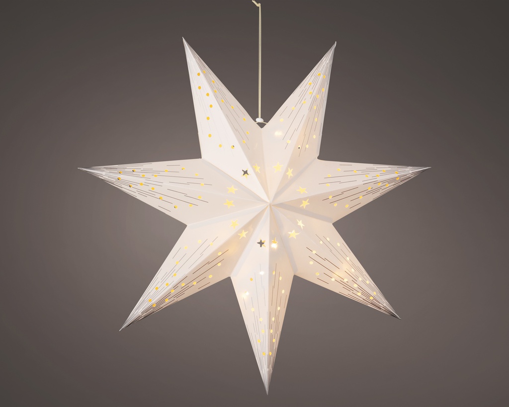 ***LED STAR BO INDOOR WHITE/WARM WHITE L11.00-W40.00-H40.00cm-10L