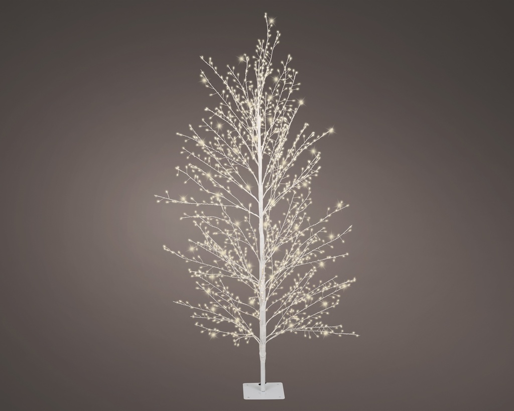 ARBRE DE NOËL POUR EXTERIEUR AVEC ILLUMINATIONS MICROLED - LUMIERE CHAUDE - dia30.00-H150.00cm-1350L