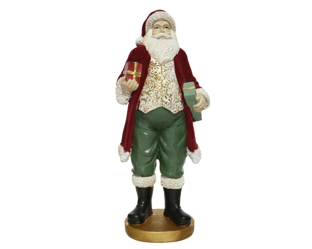 ***SANTA POLYRESIN MULTI L9.00-W10.50-H24.00cm