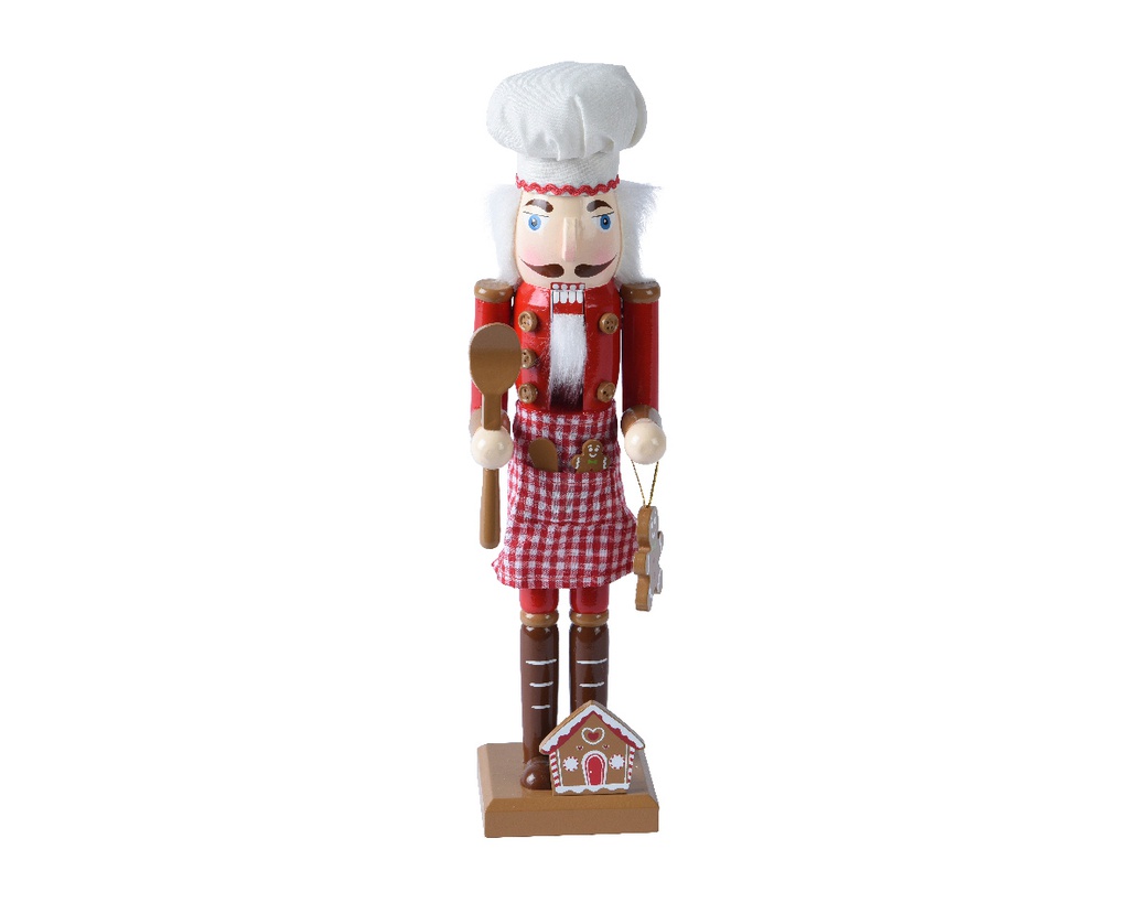 ***NUTCRACKER FIRWOOD RED/COLOUR(S) L8.70-W7.50-H38.00cm