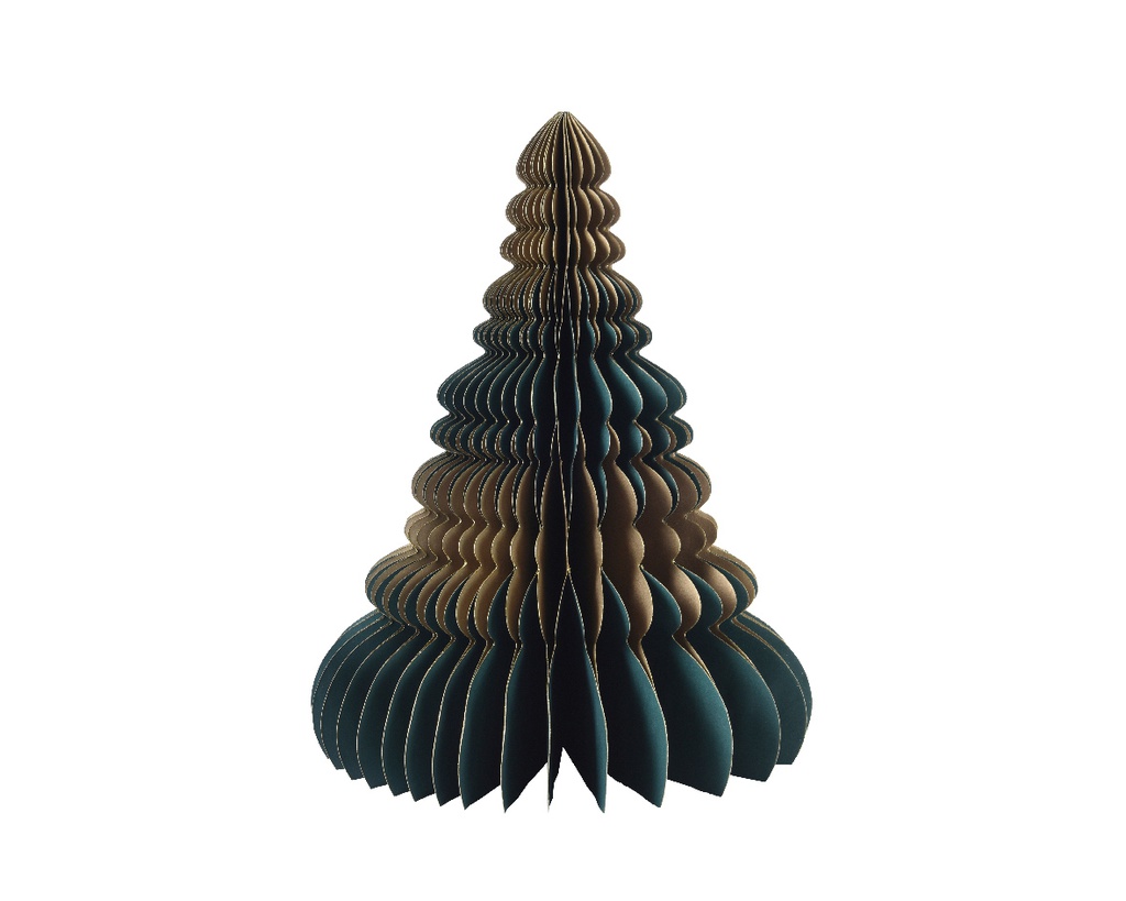 ***TREE PAPER GREEN/GOLD L85.00-W85.00-H90.00cm