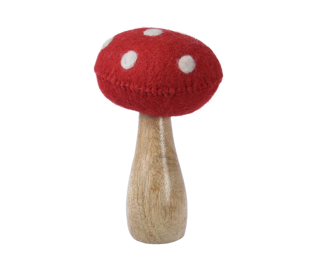 CHAMPIGNON EN LAINE - dia12.00-H20.00cm