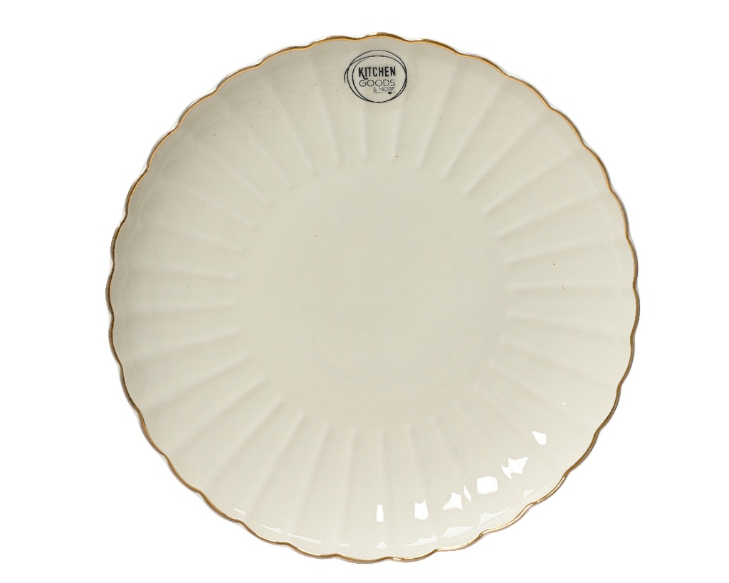 ***DINNER PLATE PORCELAIN WHITE dia26.60-H3.30cm