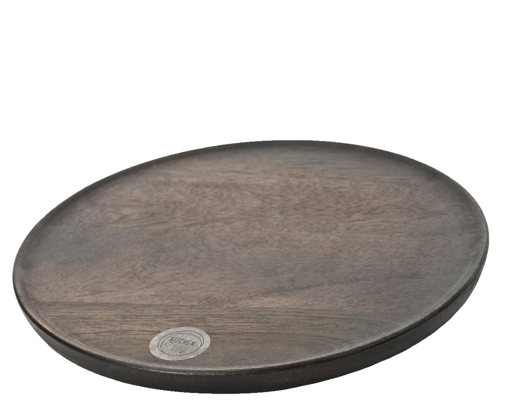 ***PLATE MANGOWOOD DARK BROWN L1.80-W37.00-H37.00cm