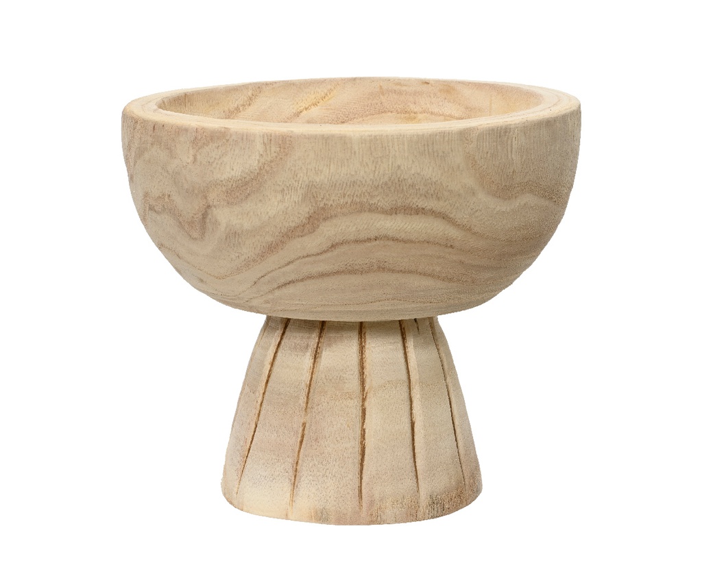 ***BOWL PAULOWNIA WOOD NATURAL dia19.50-H17.50cm