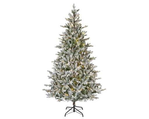 ARBRE ALLISON ENNEIGE AVEC LUMIERE CHAUDE - VERT/BLANC - QUALITE - dia112.00-H180.00cm-320L