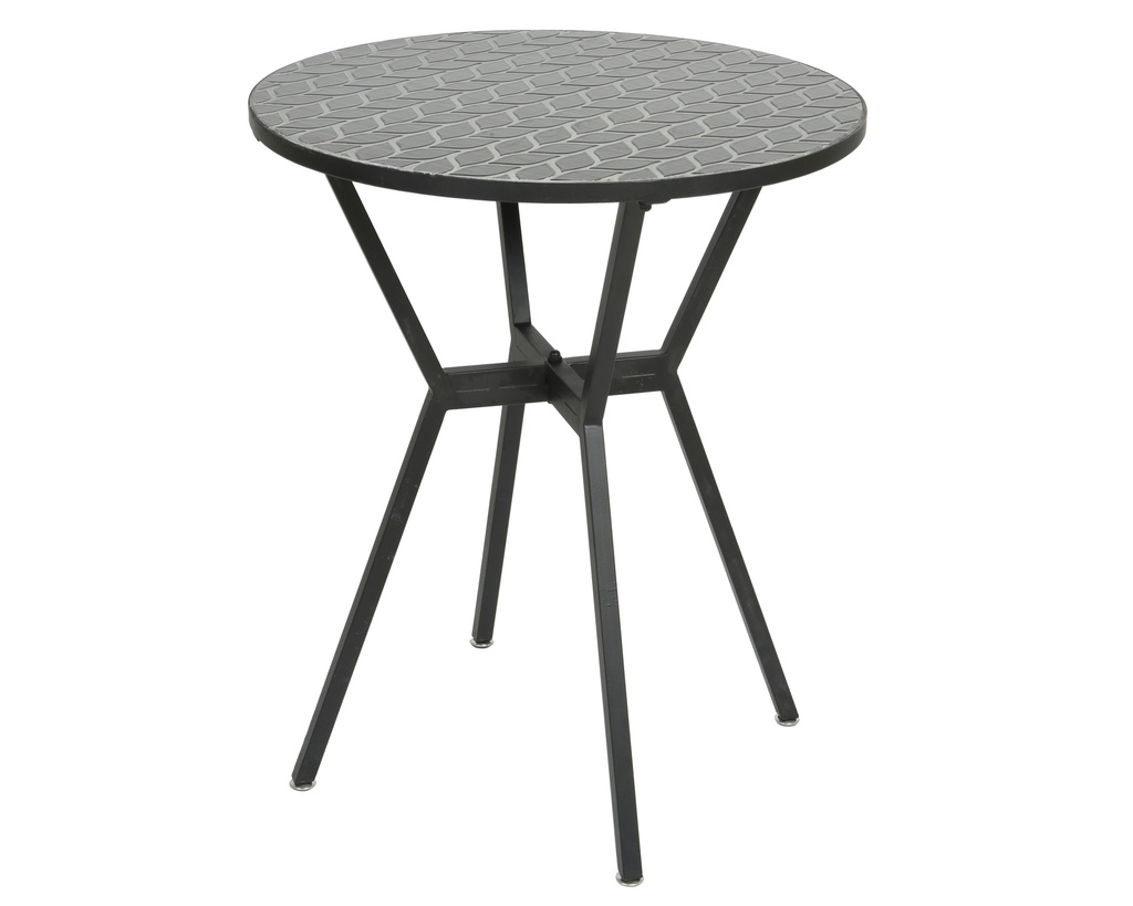 ***MERIDA BISTRO TABLE IRON BLACK dia60.00-H72.00cm