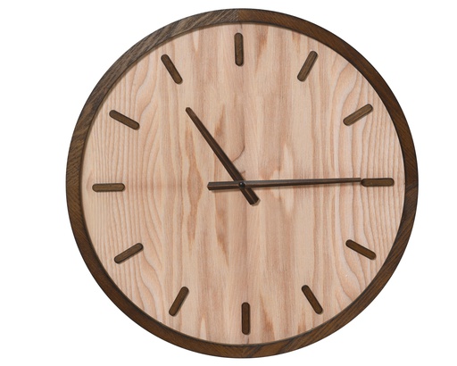 RELOJ PARED MARRON - MDF- dia50.00-L3.50cm