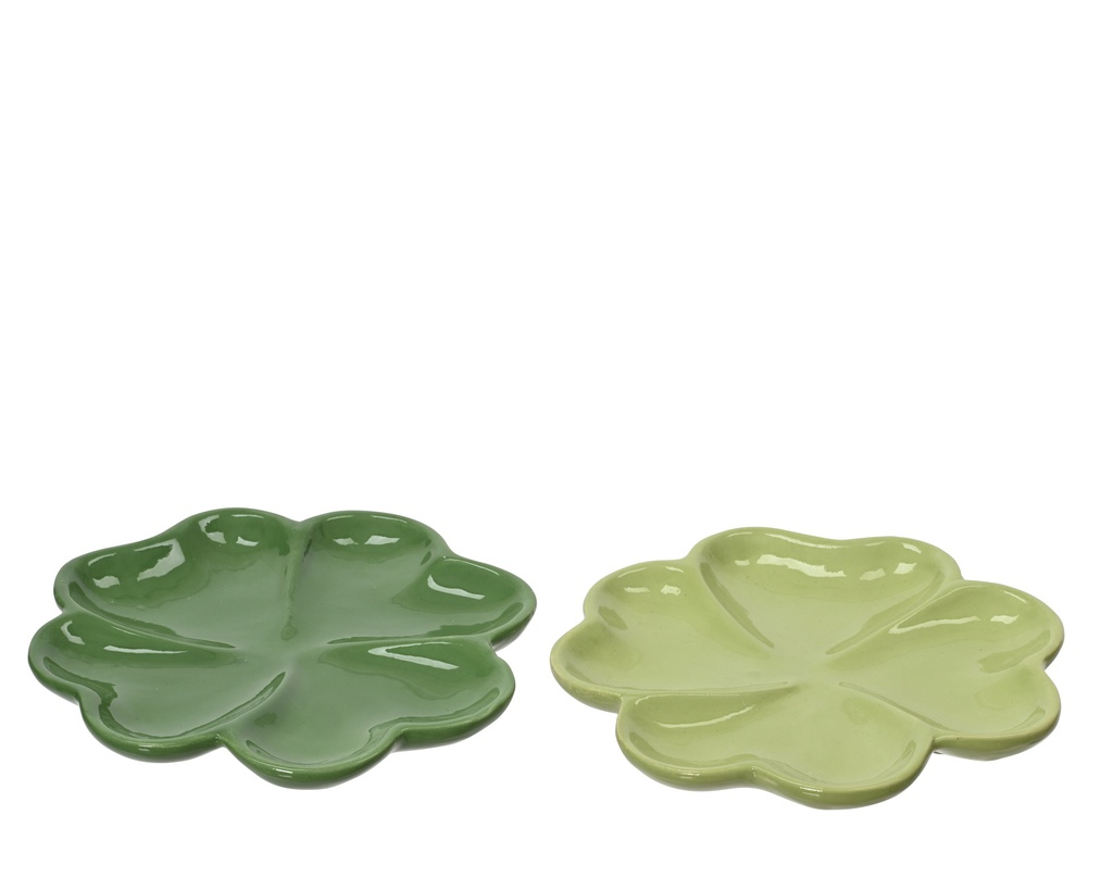 ***BOWL DOLOMITE GREEN/COLOUR(S) L15.00-W15.00-H2.00cm