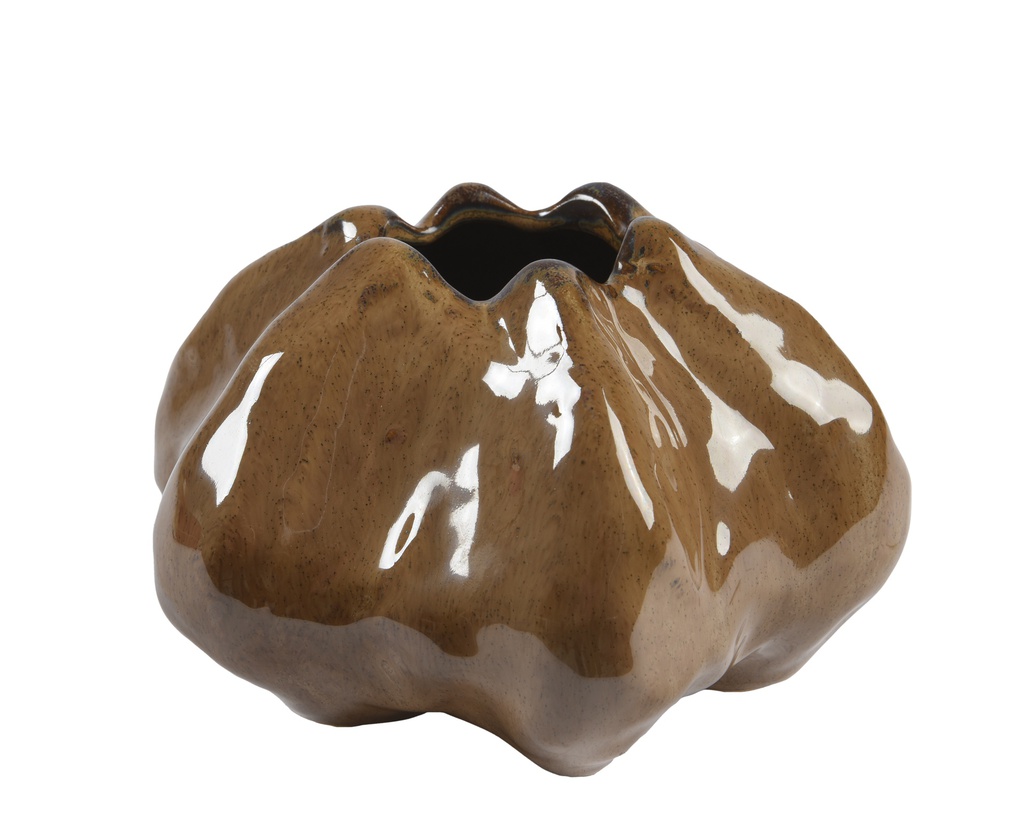 JARRON CERAMICA FORMA ORGANICA -  L15.30-W14.30-H9.30cm