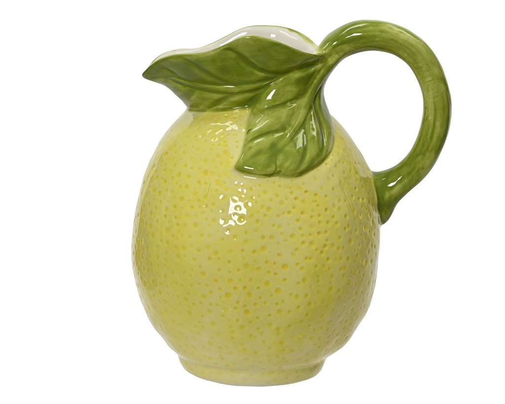 ***VASE STONEWARE YELLOW/COLOUR(S) L12.60-W16.20-H18.50cm