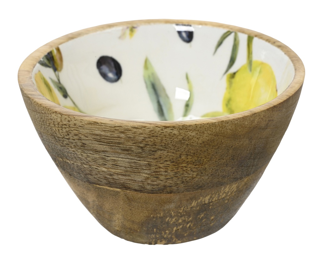 ***DECO BOWL MANGOWOOD MULTI dia12.50-H6.00cm