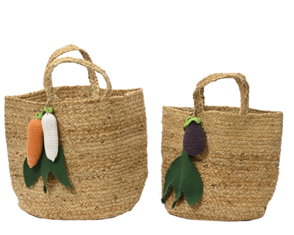 ***BASKET JUTE NATURAL dia33.00-H28.00cm