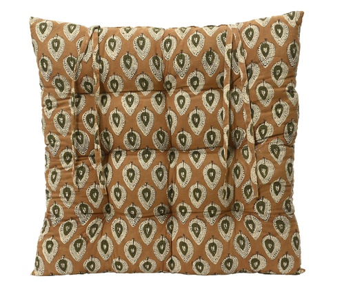 COUSSIN POUR CHAISE - TONS MARRONS - L45.00-W45.00-H6.00cm