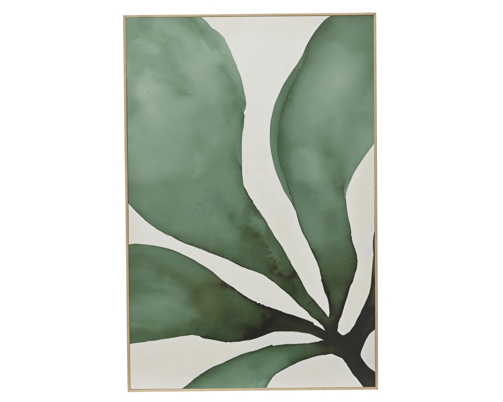 TABLEAU D'UNE PLANTE VERTE - L60.00-W40.00-H2.50cm