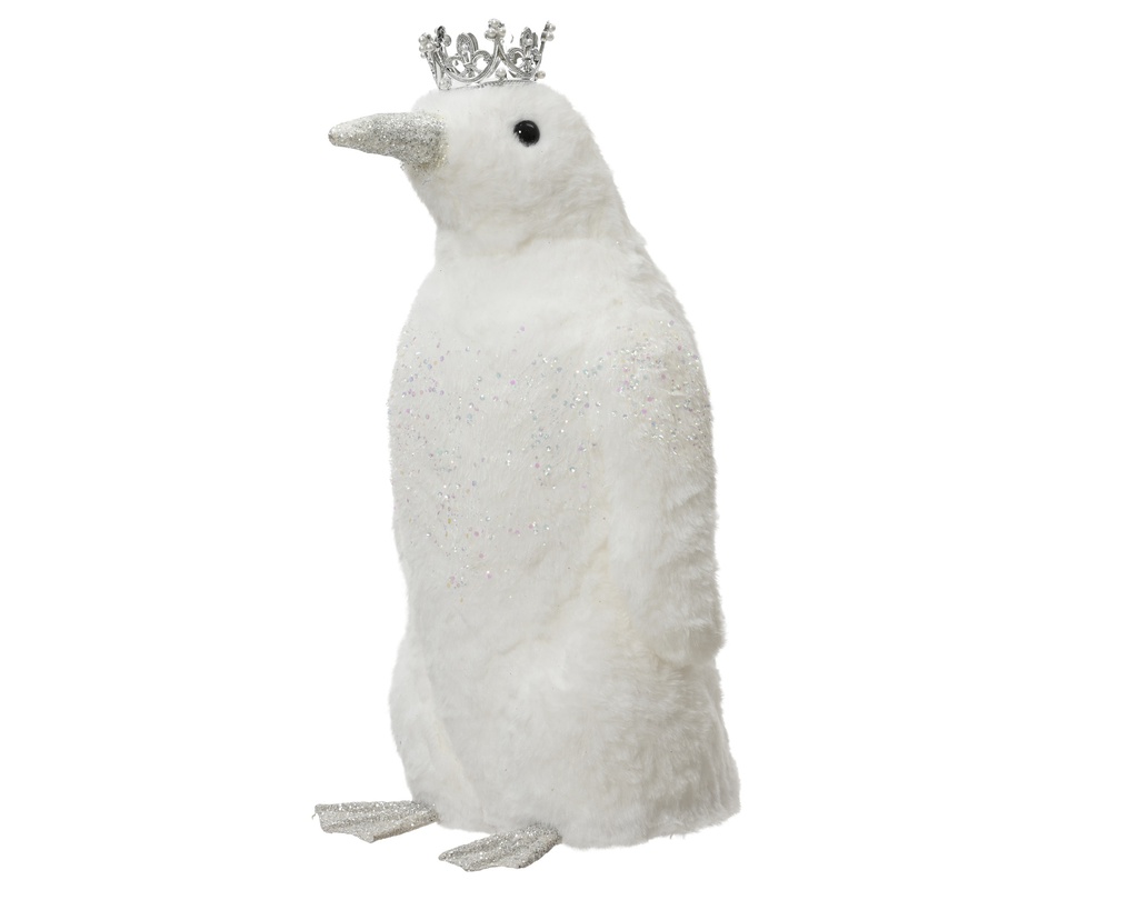 PINGOUIN COURONNE - BLANC - L25.00-W25.00-H47.00cm