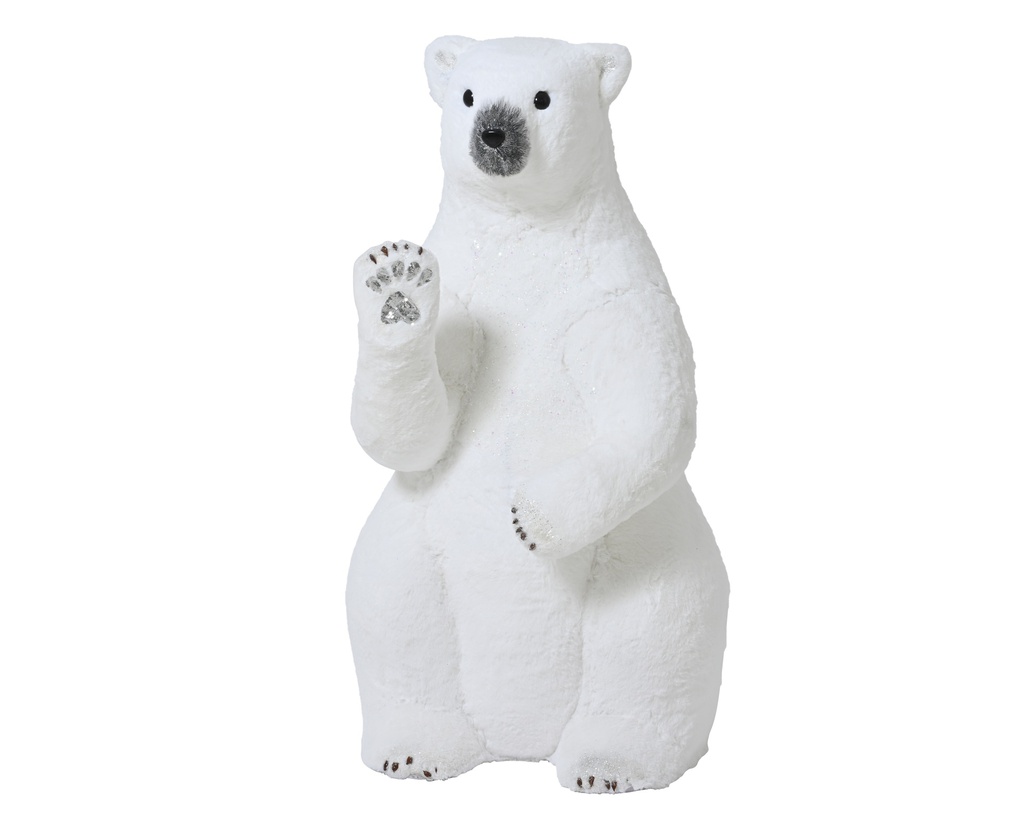 OSO BLANCO SENTADO - L71.00-W58.00-H113.00cm