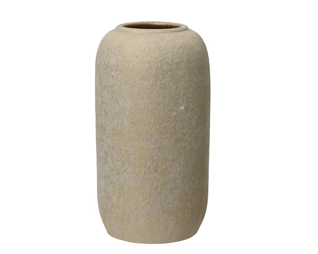 VASE EN TERRE CUITE FAIT MAIN - DURABLE - dia20.00-H40.00cm