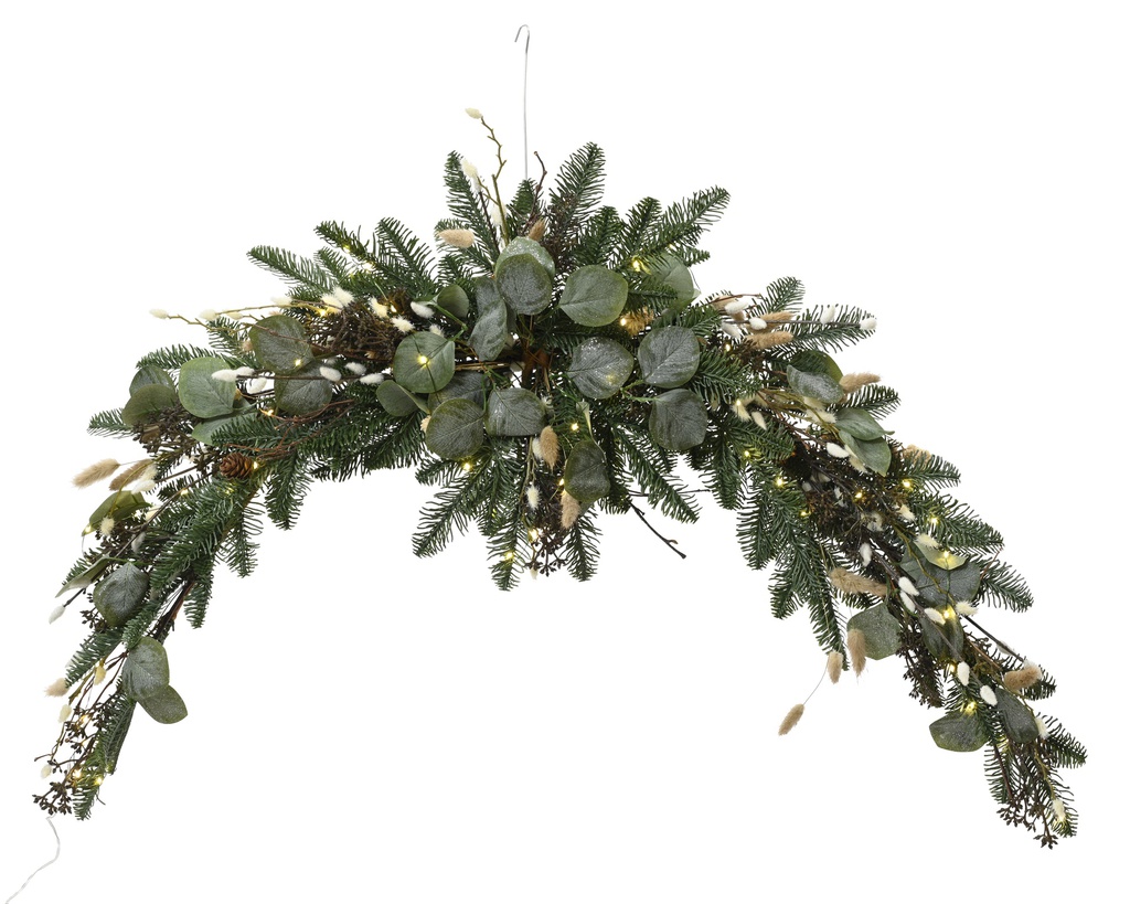 ***TAIL GRASS TABLEPIECE FROST BO PRELIT 0 dia20.00-L120.00-H7.00cm-50L