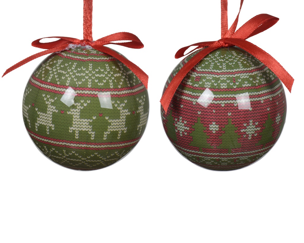 BOULE DE NOEL POLYFOAM - ARBRE/CERF - PRIX A L'UNITE - dia6.00-L6.00-W6.00-H6.00cm