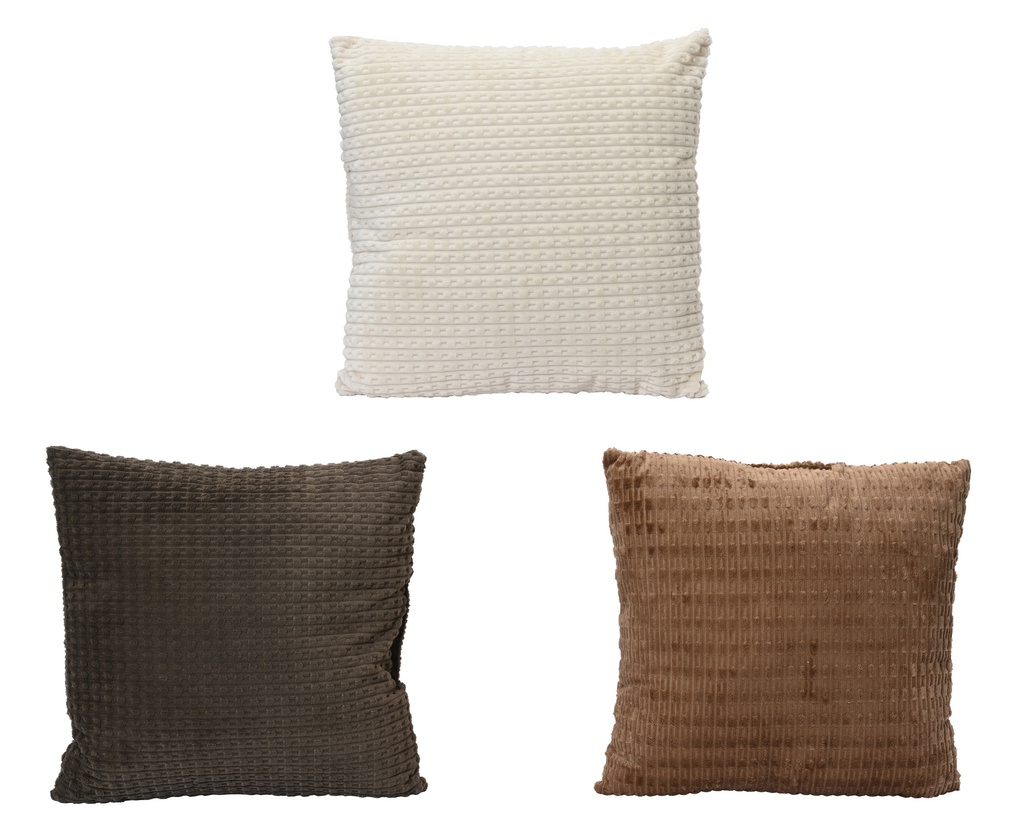 COUSSIN - BLANC CASSE, MARRON FONCE OU MARRON - PRIX A L'UNITE - L40.00-W40.00-H10.00cm