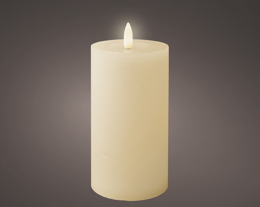 ***LED WICK CANDLE BO INDOOR CREAM/WARM WHITE dia7.00-H15.00cm-1L