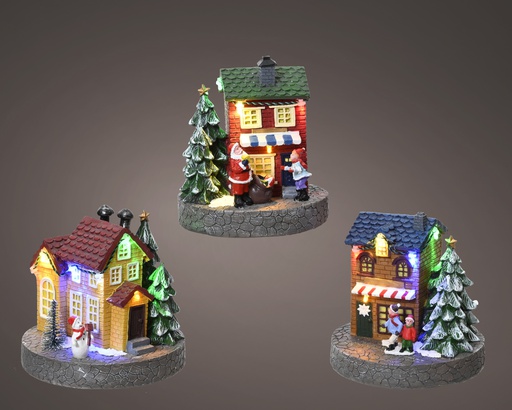 SCENE D'INTERIEURE AVEC LED - LUMIERE CHAUDE - dia12.00-H13.00cm-6L