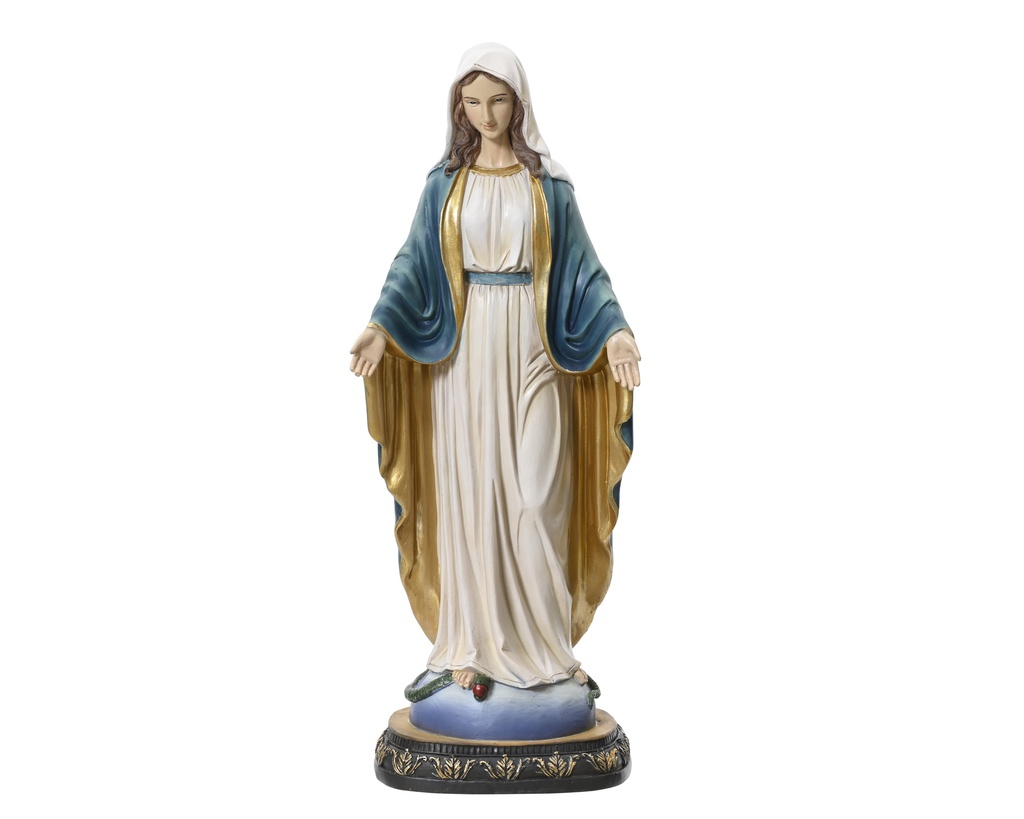 LA VIERGE MARIE - RESINE - L9.00-W6.00-H24.00cm