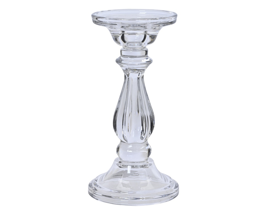 ***CANDLEHOLDER GLASS 0 L10.00-W10.00-H20.00cm